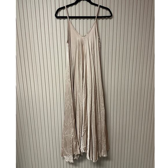 Silk & Salt Viscose Midi Dress Women’s One Size - Picture 1 of 7